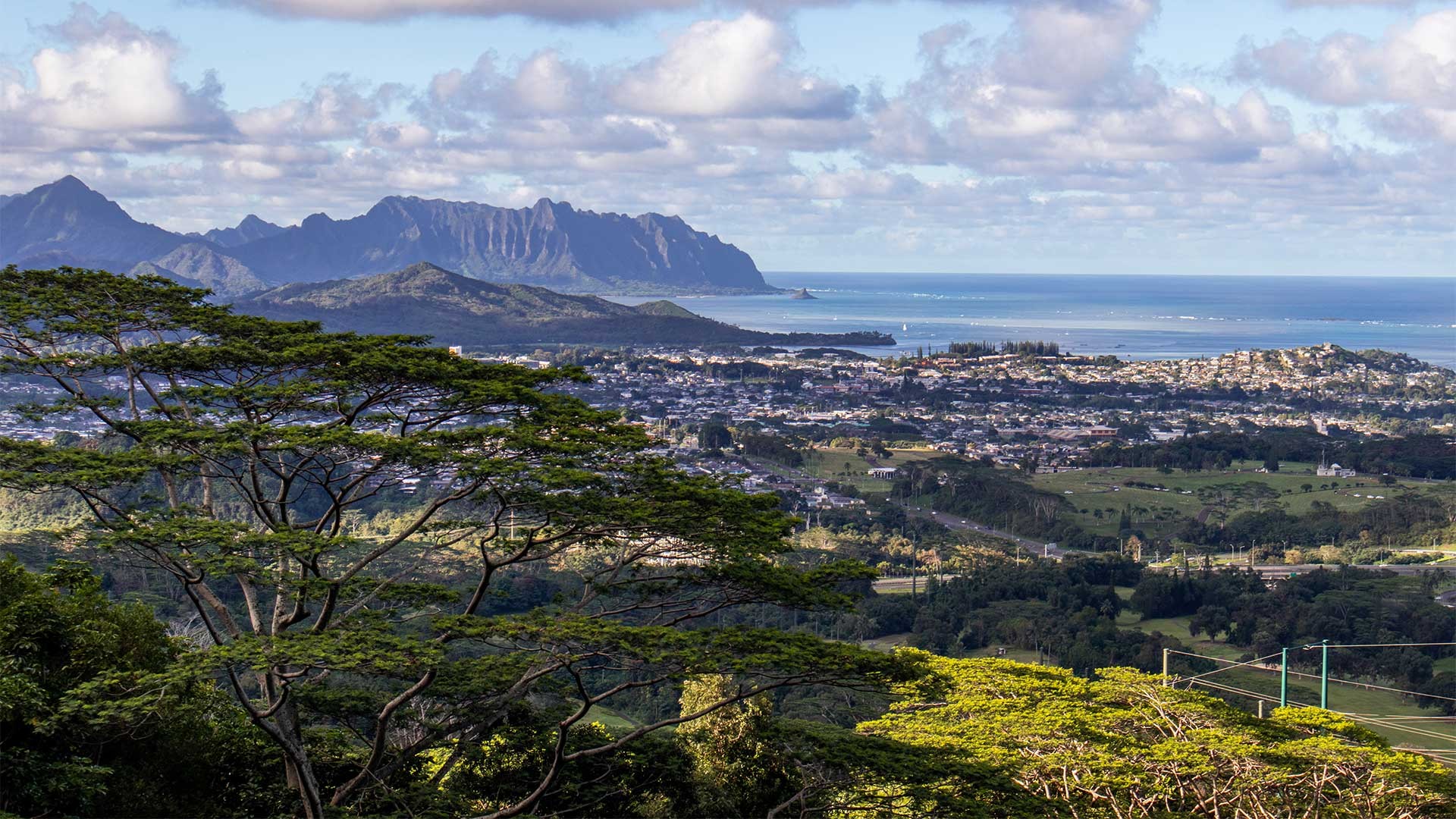 Landscape view of O'ahu, Hawaii