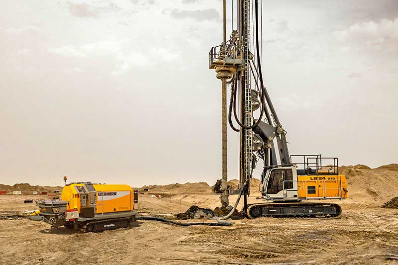 Liebherr crawler concrete pump featured at World of Concrete 2025