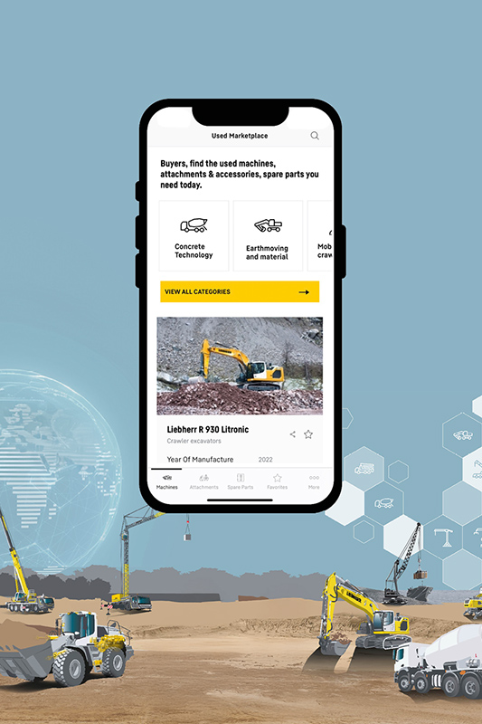 Used machines in just a few clicks: the new Used Equipment Marketplace app